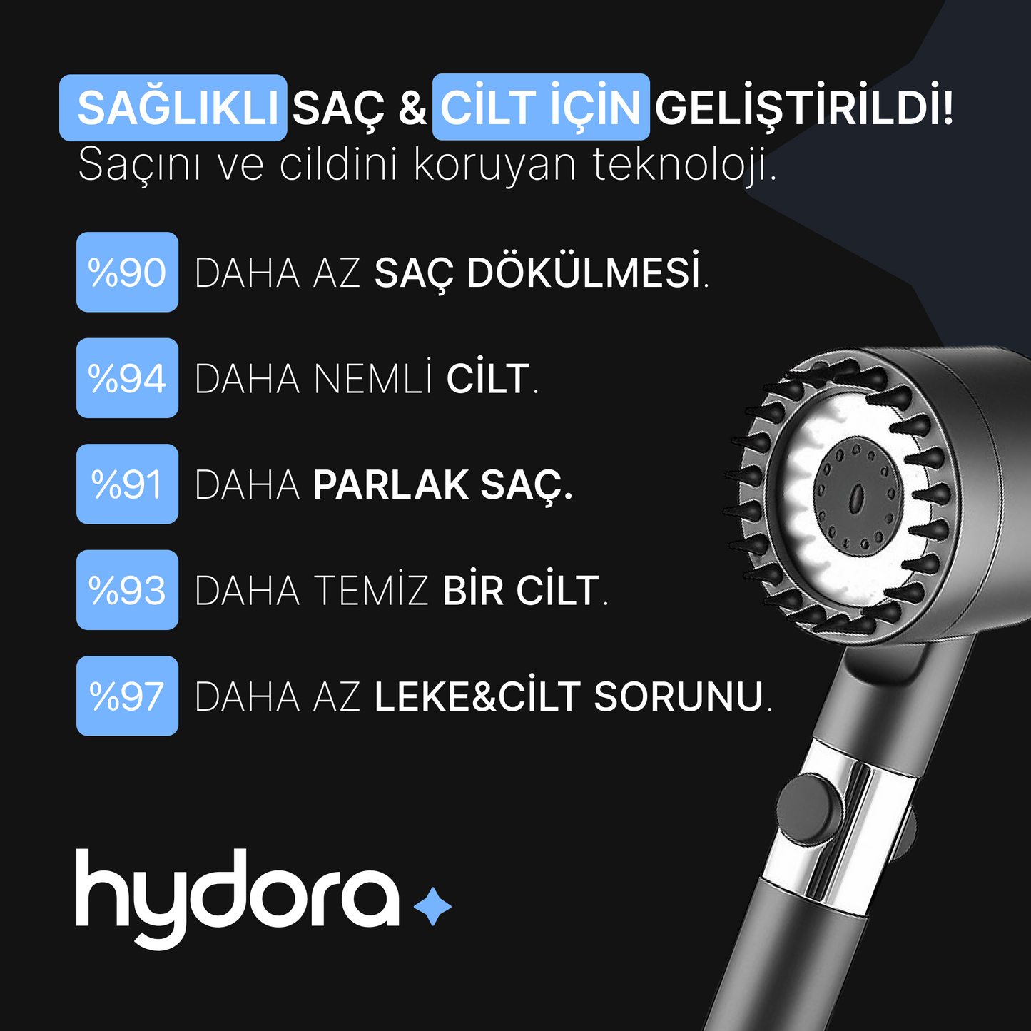 Hydora Filtreli Duş Başlığı